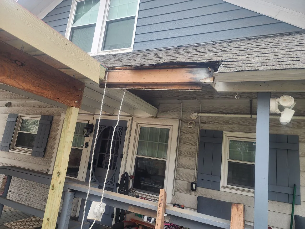 Ad Lib Family Construction fascia & soffit repair: 01 rotted fascia