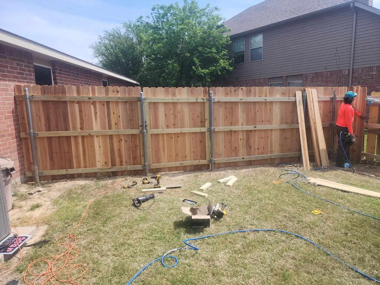 Ornamental metal fence and gate
